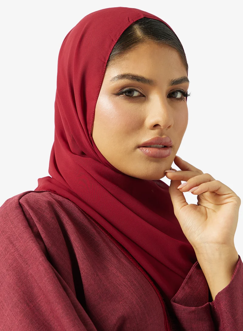 hayas closet  Embellished Open Front Abaya for Women | Best Price UAE